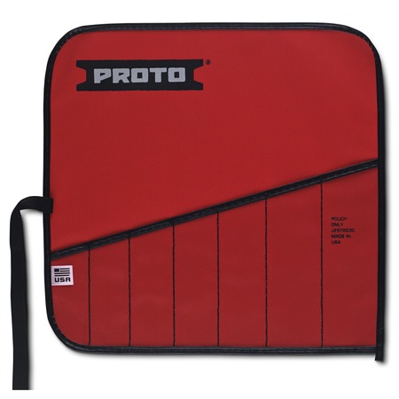 PROTO Red Canvas 7-Pocket Tool Roll J25TR03C